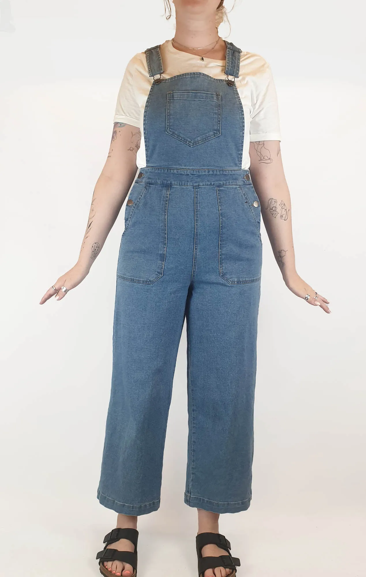Princess Highway mid-denim overalls size 12