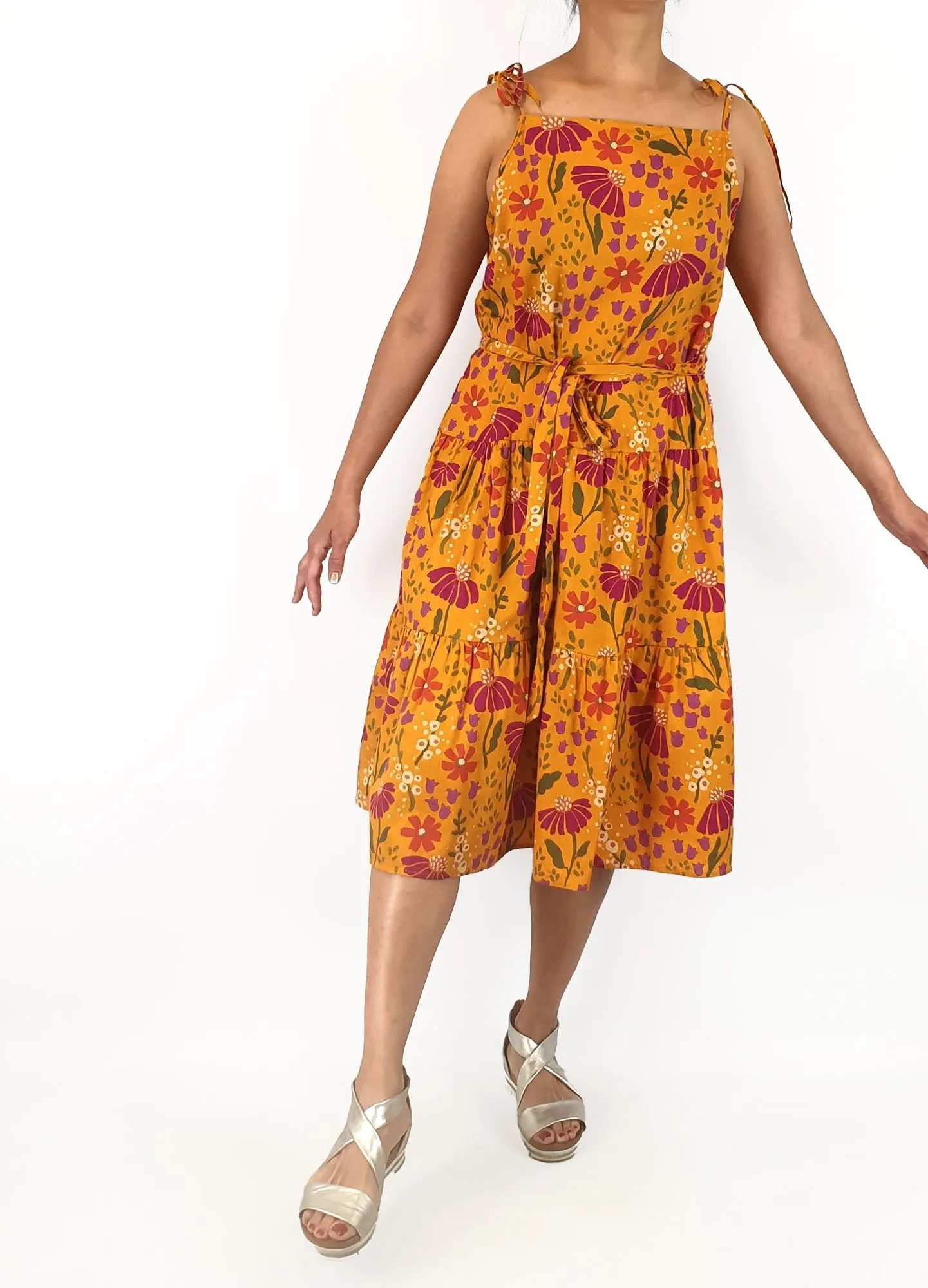 Princess Highway yellow cotton dress size 10