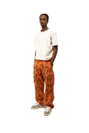 Printed Cargo Pants Woven