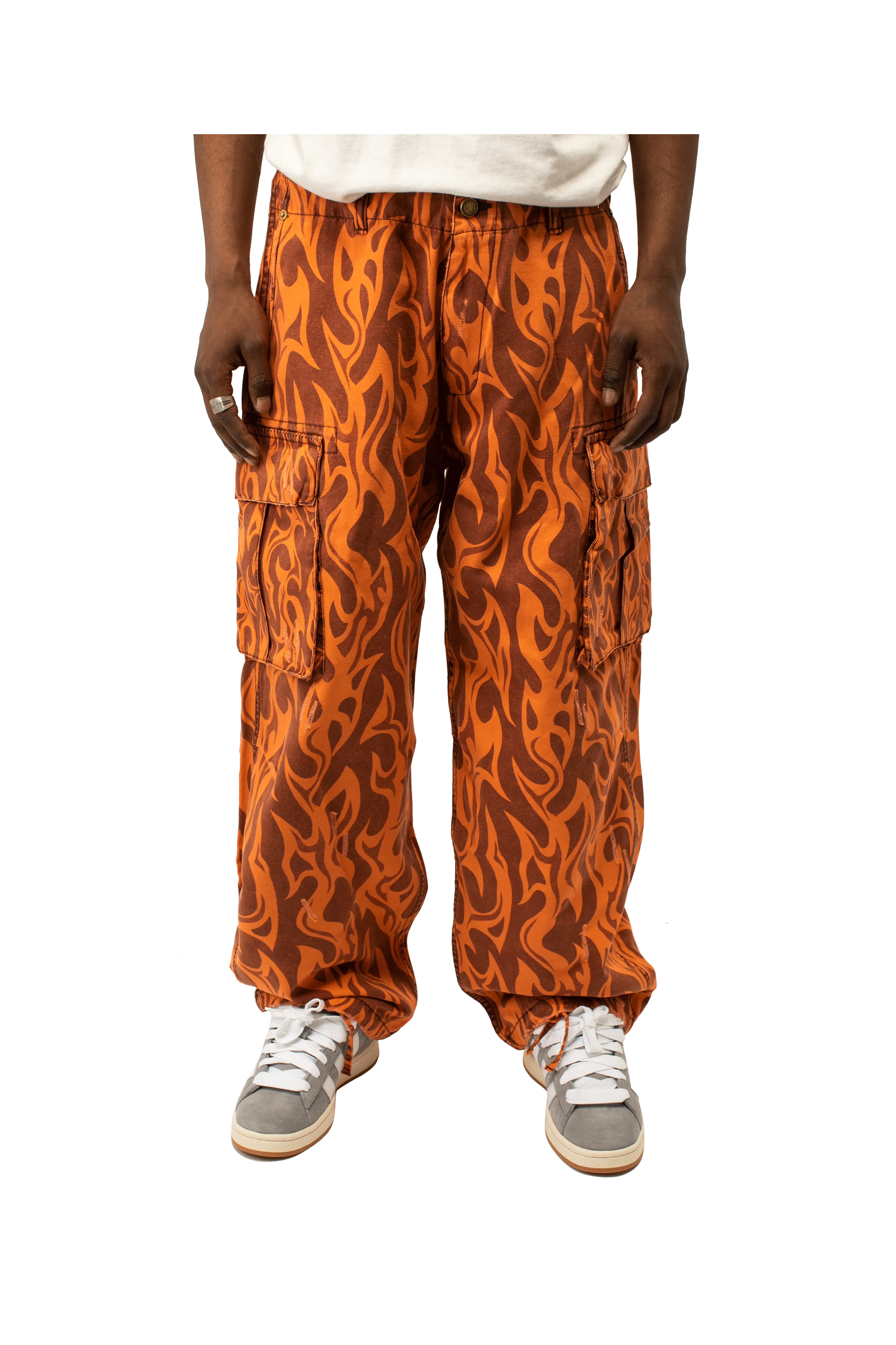 Printed Cargo Pants Woven