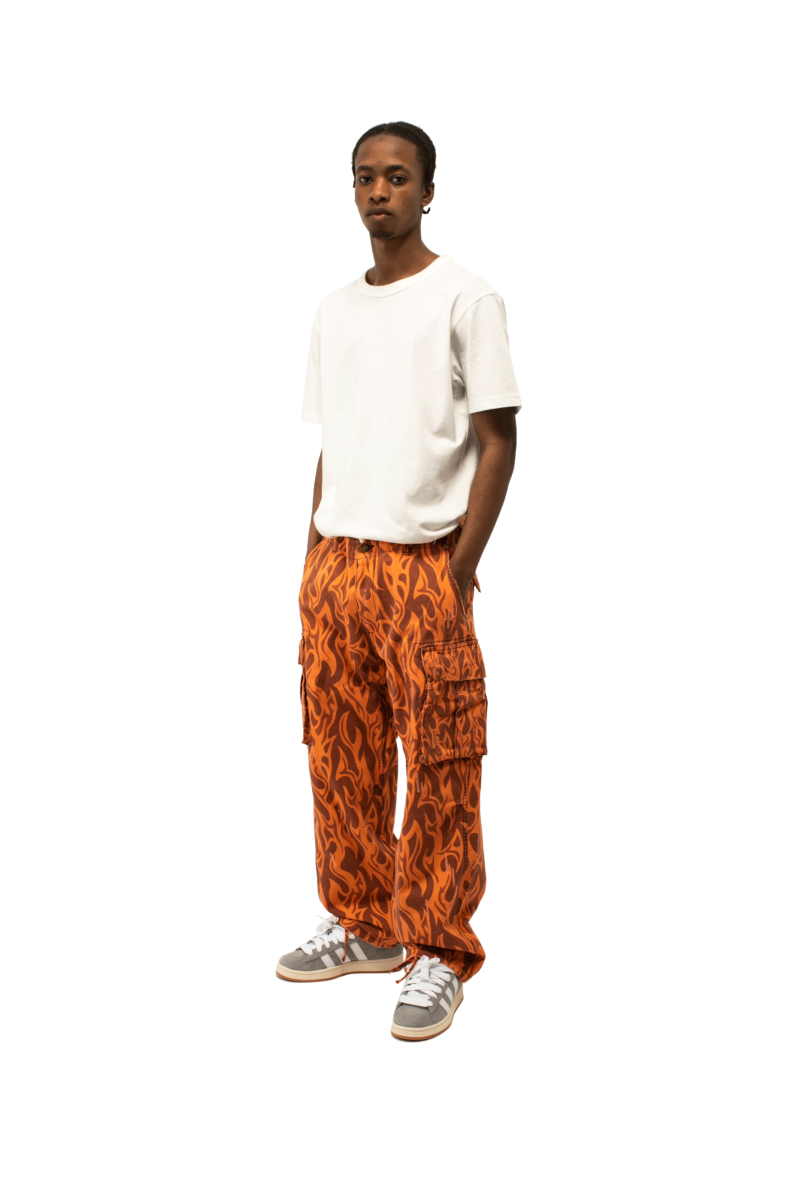 Printed Cargo Pants Woven