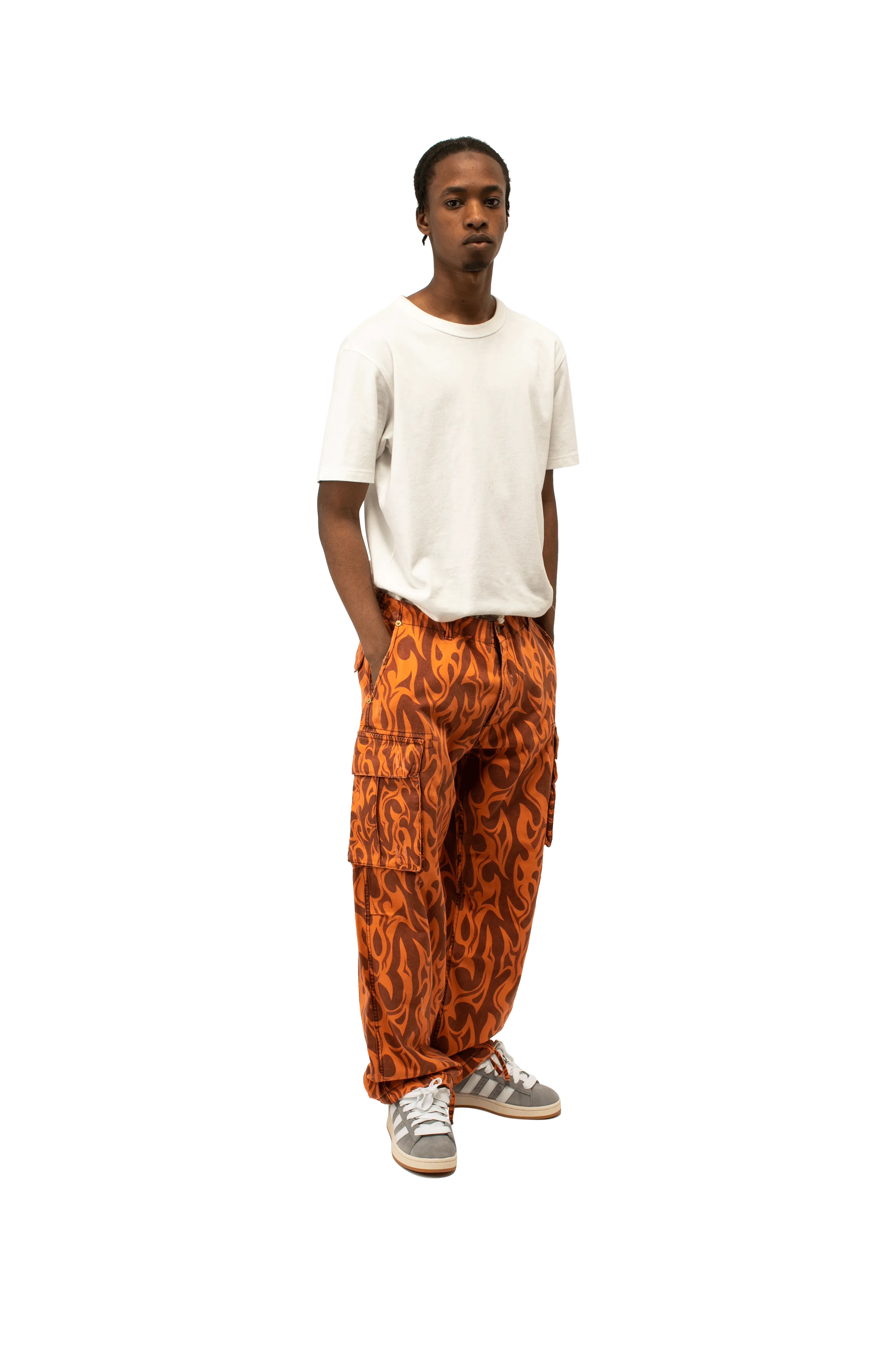 Printed Cargo Pants Woven