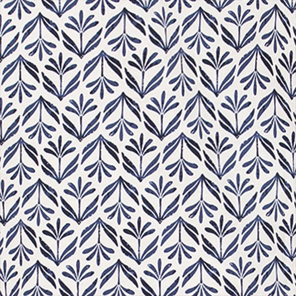 Printed Jersey Button-Front Pajamas - Blue Block - Final Sale