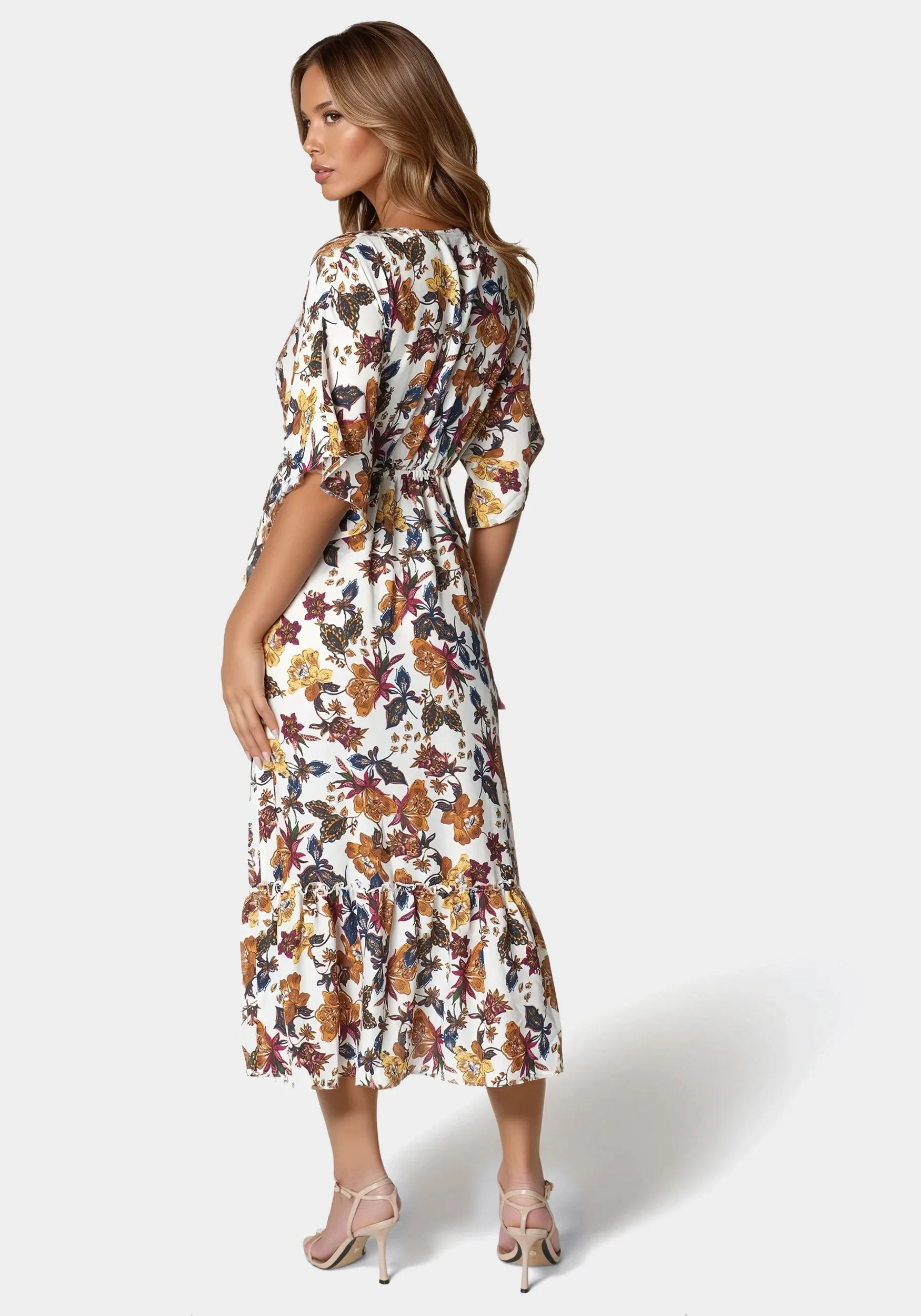 Printed Kimono Dress