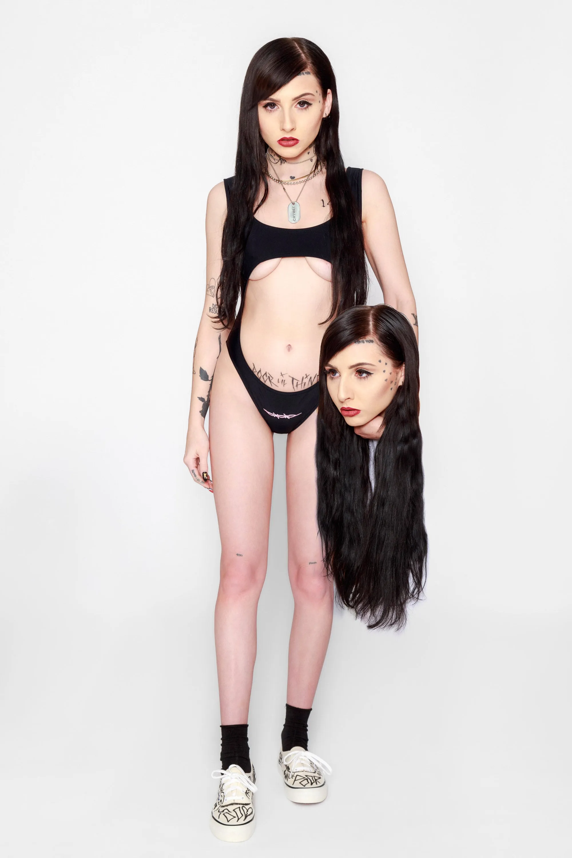 P*ssy Guard Cutout Swimsuit