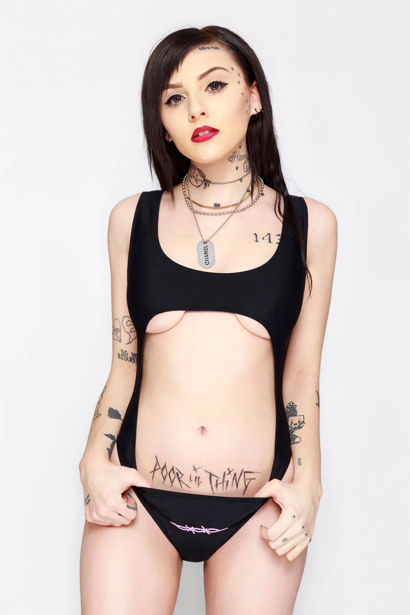 P*ssy Guard Cutout Swimsuit