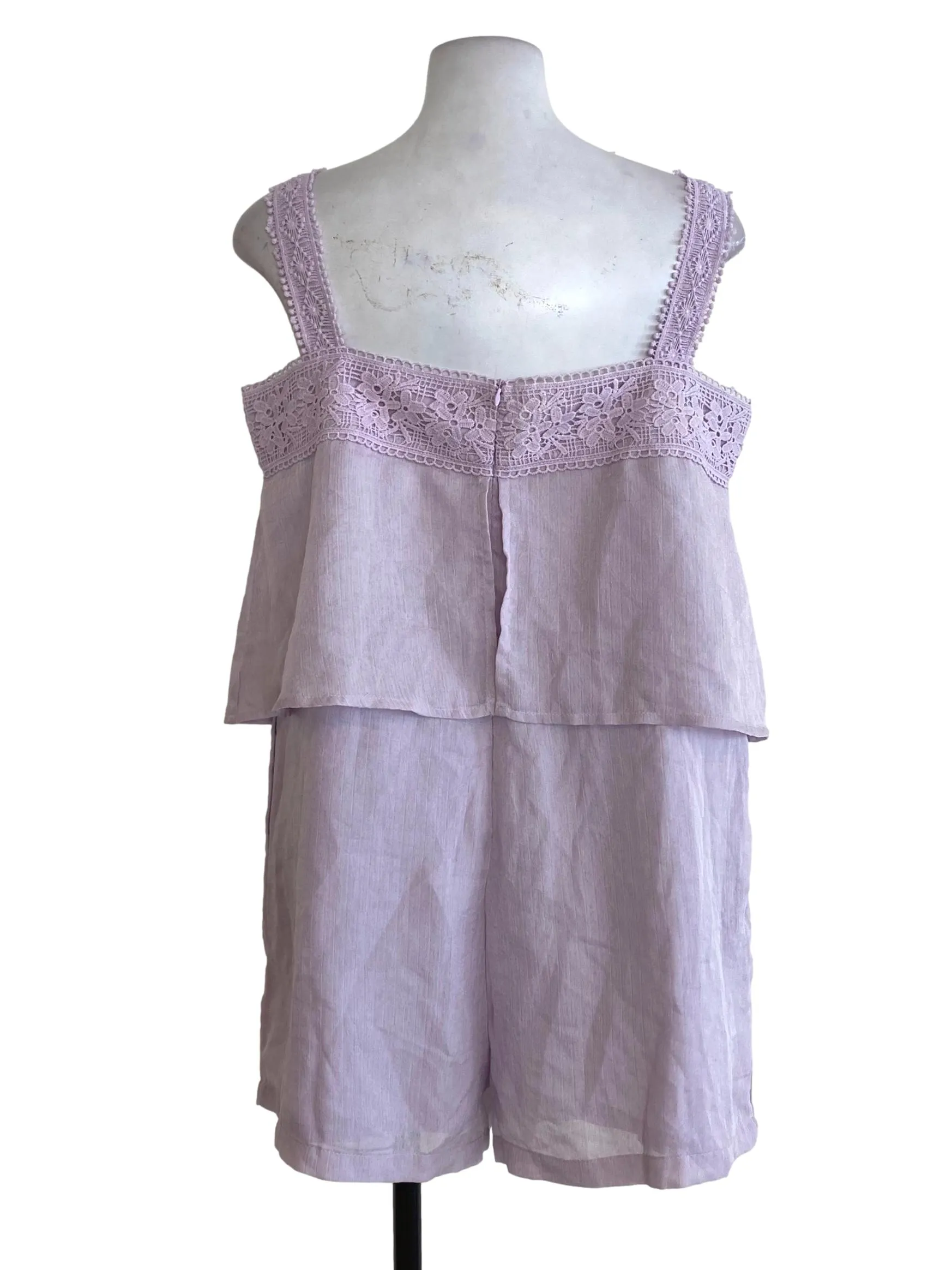 Purple Striped Rompers