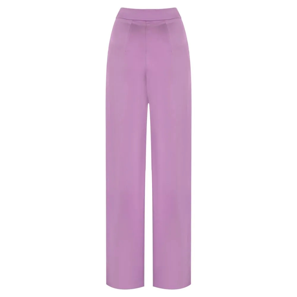 Purple Wide-Leg Pant