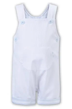 "Adam" White & Blue Dungarees