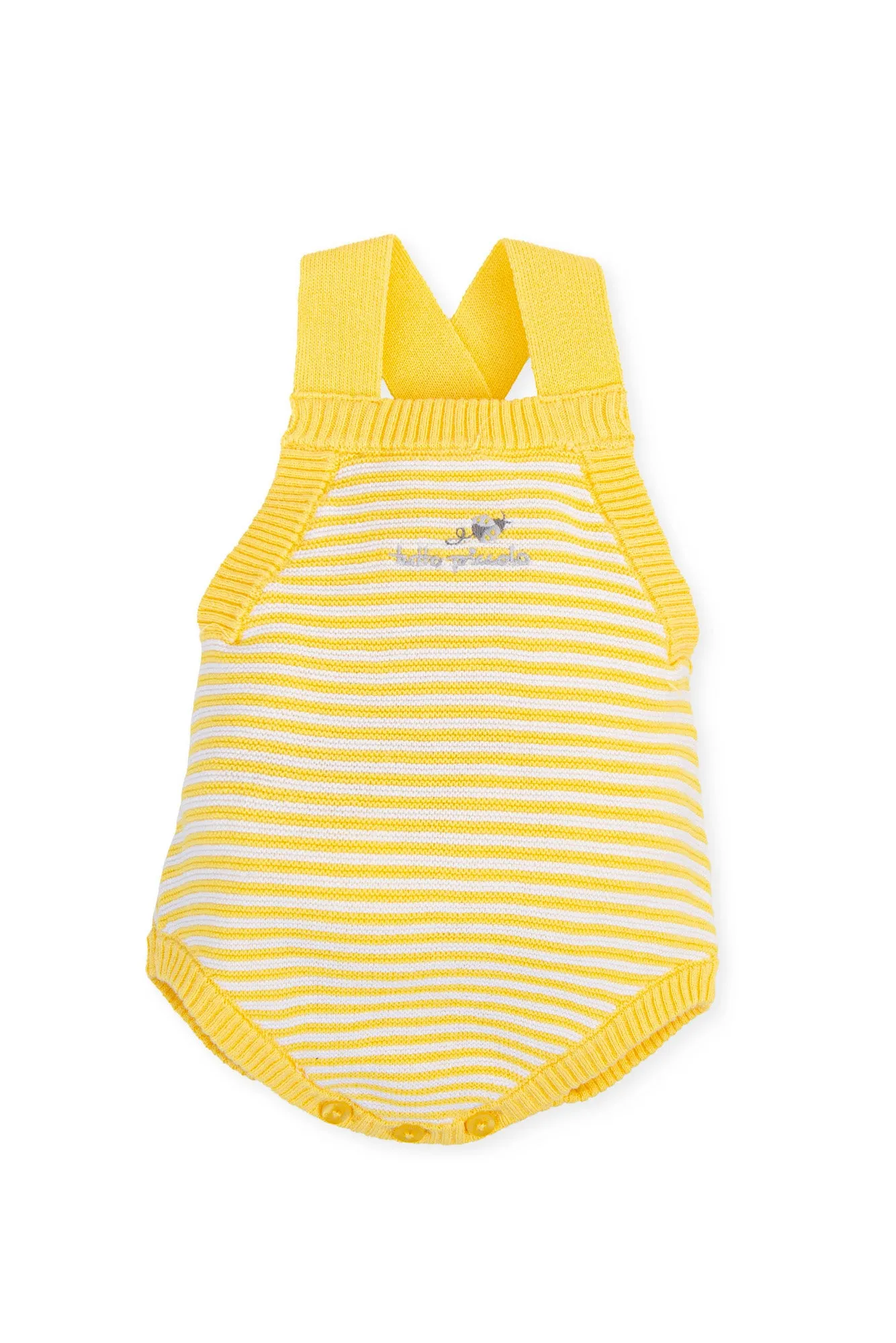 "Ari" Yellow Striped Knit Romper