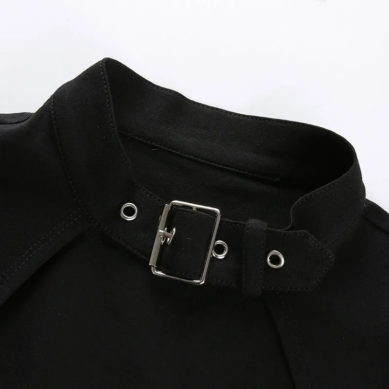 "BLACK OPENWORK" TOP Y021607