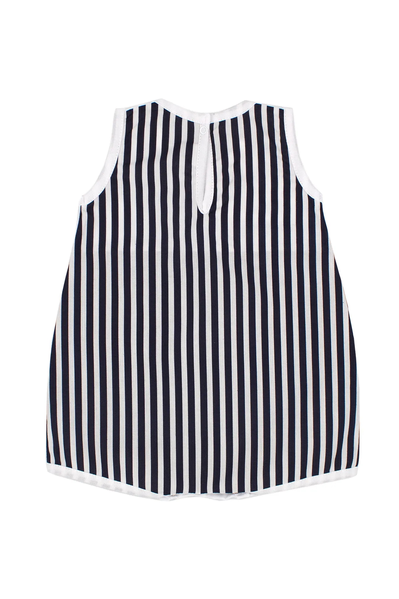 "Bobby" Black Striped Romper