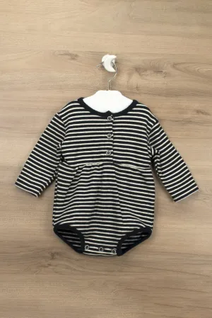 "Emilio" Brushed Cotton Striped Shortie