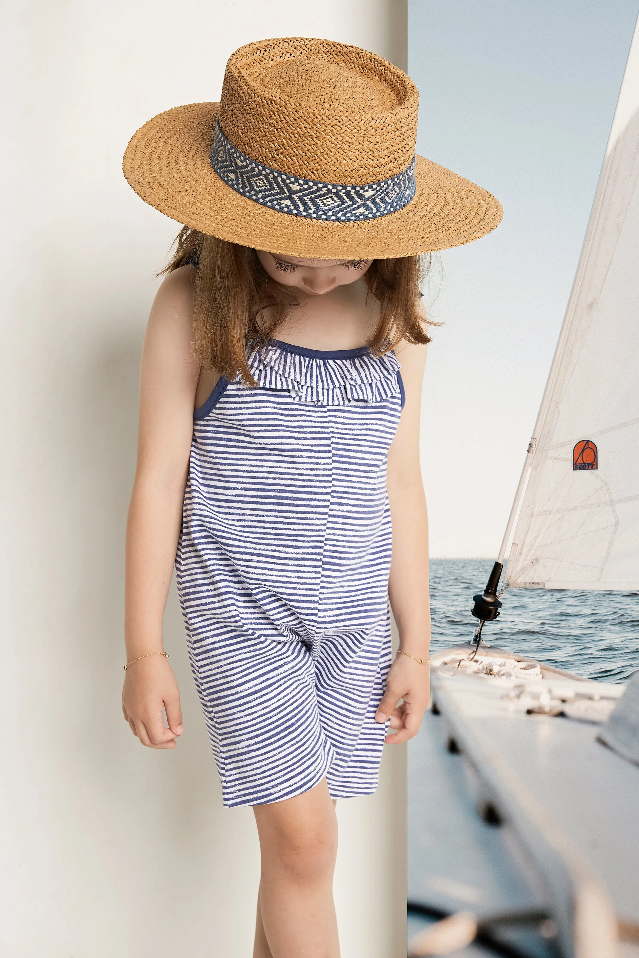 "Hazel" Striped Playsuit