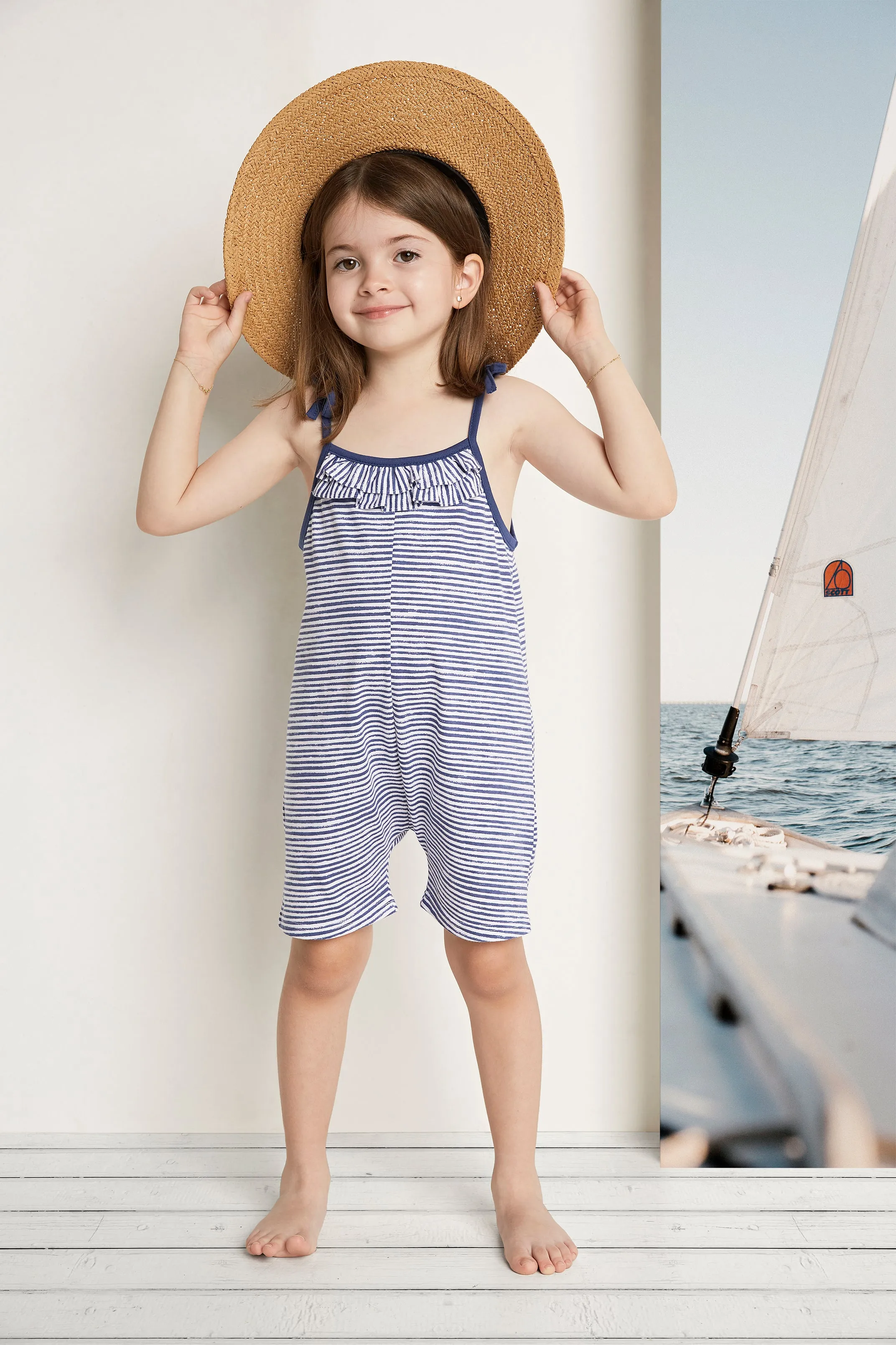 "Hazel" Striped Playsuit