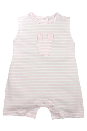 "Ira" Sleeveless Striped Romper