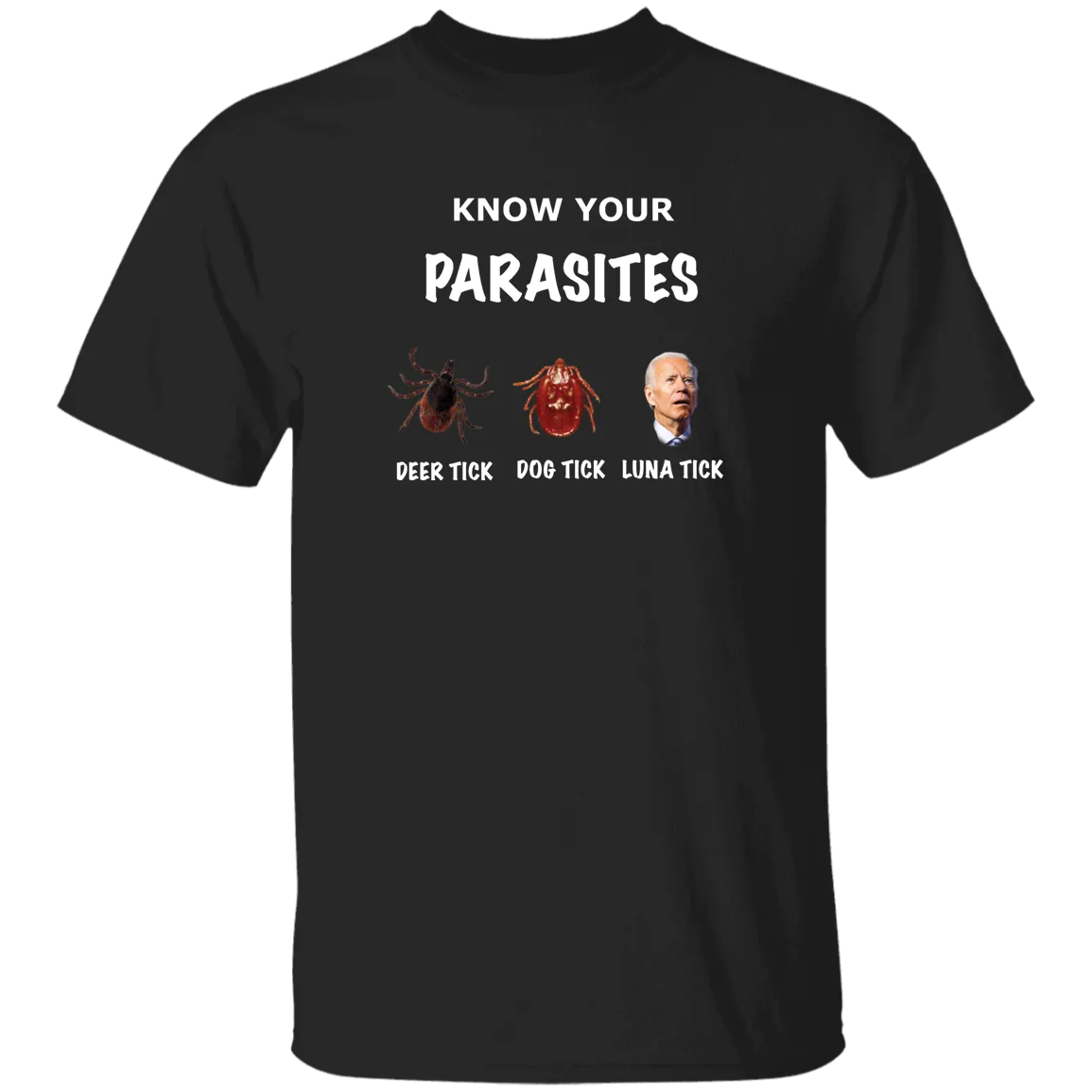 "KNOW YOUR PARASITES" Joe Biden T-Shirt