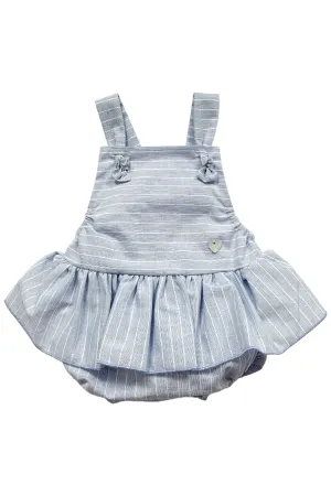 "Leilani" Blue Striped Tutu Romper
