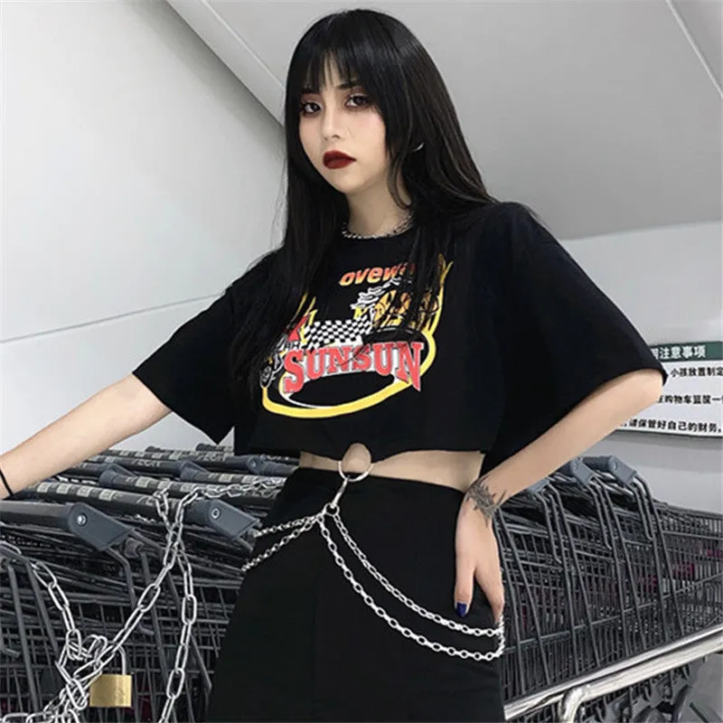 "LOVEWAY" CROP TOP SHIRT K062803