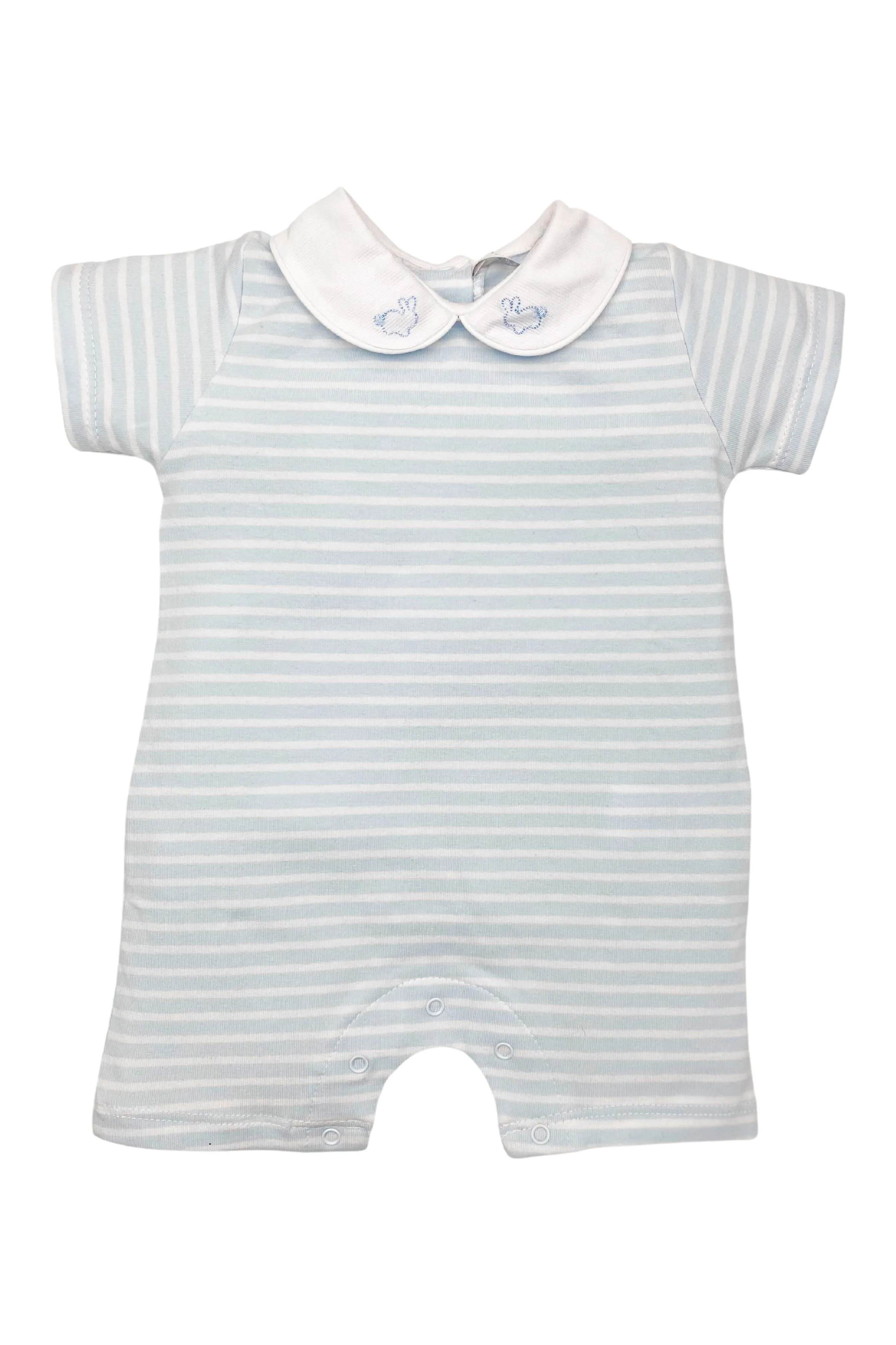 "Robin" Striped Collared Romper