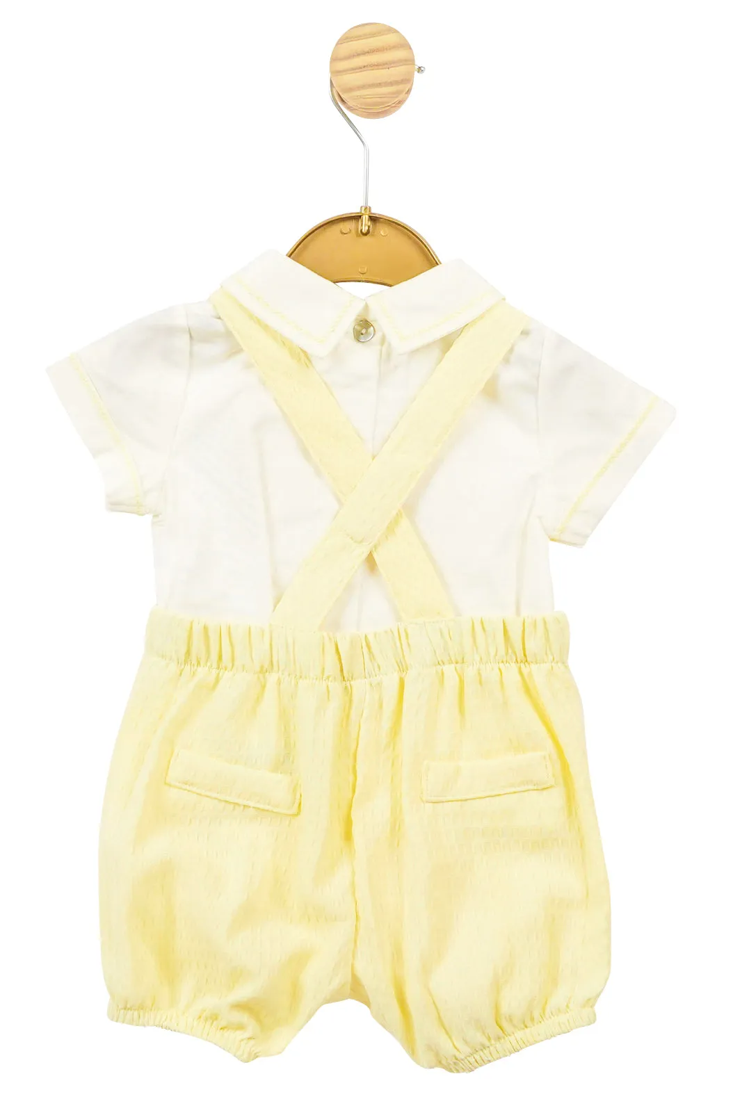 "Rudy" Shirt & Lemon Smocked Dungaree Romper