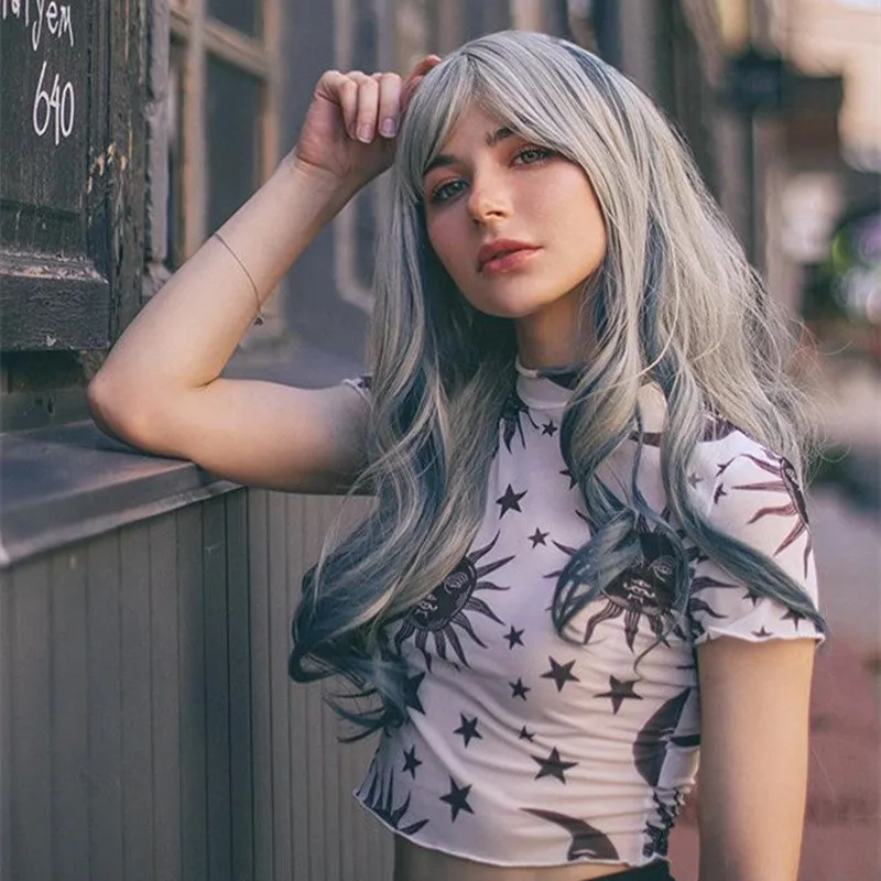 "SUN MOON STAR " MESH T-SHIRT K052101
