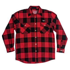 "U.P. SILHOUETTE" Buffalo Plaid Extra Heavyweight Flannel Shirt