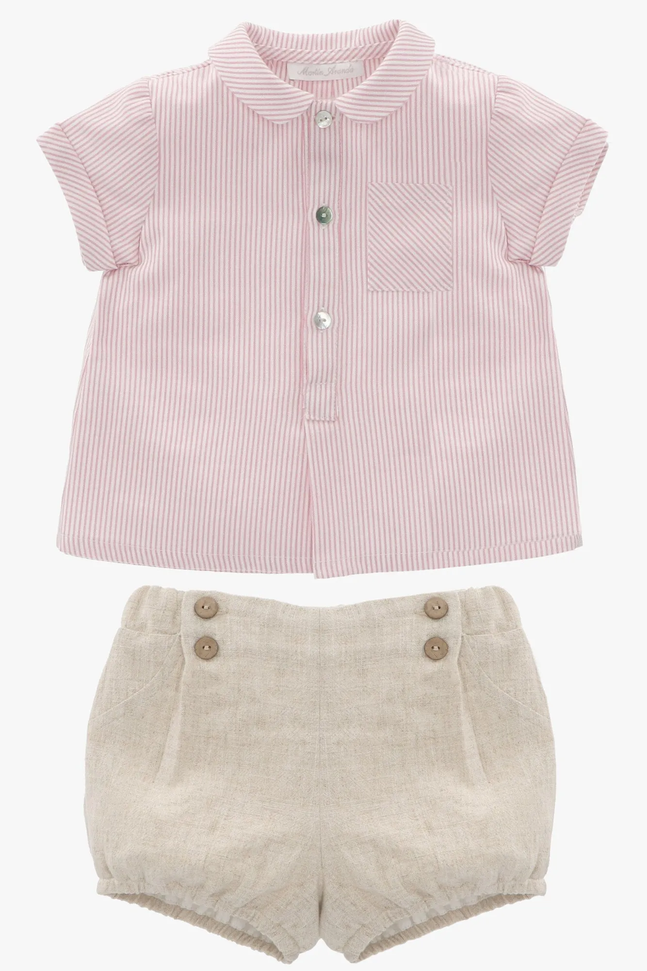 "Vincent" Stripe Shirt & Linen Jam Pants
