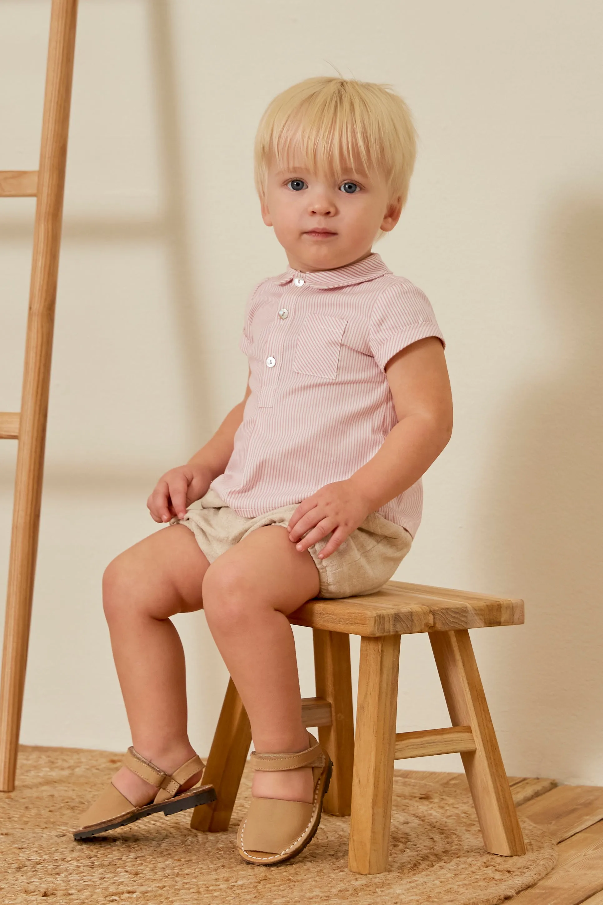 "Vincent" Stripe Shirt & Linen Jam Pants