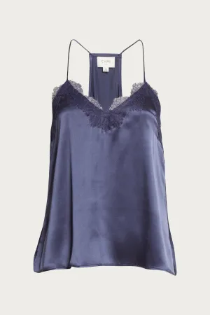 RACER LACE-TRIM SILK CAMISOLE