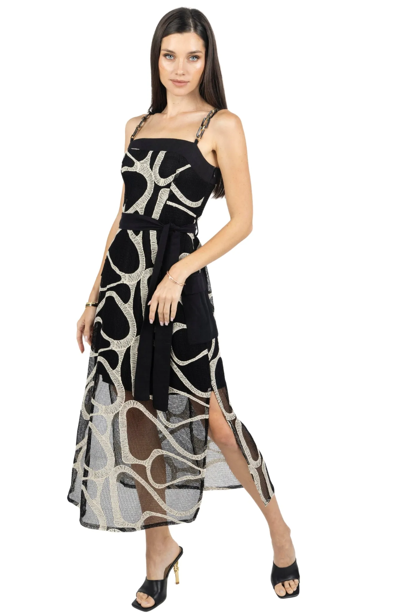 Rachel Midi Printed Dress