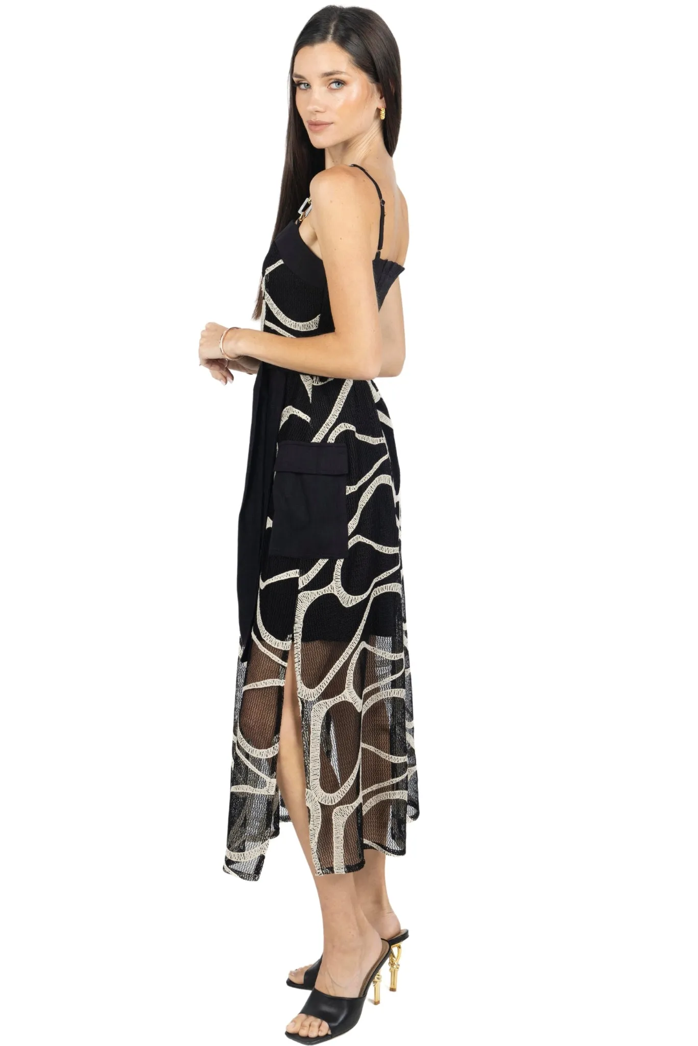 Rachel Midi Printed Dress