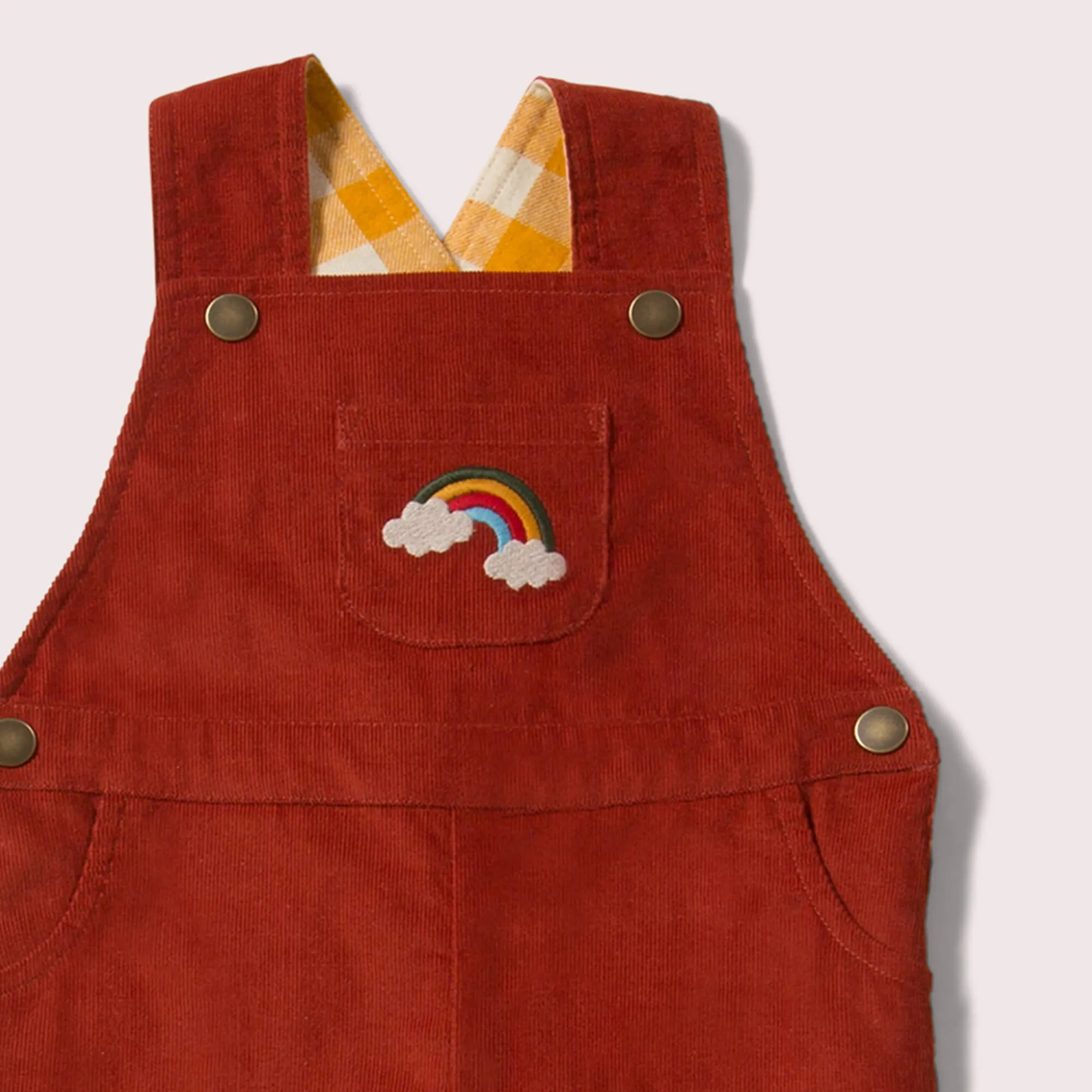 Rainbow Embroidered Classic Dungarees