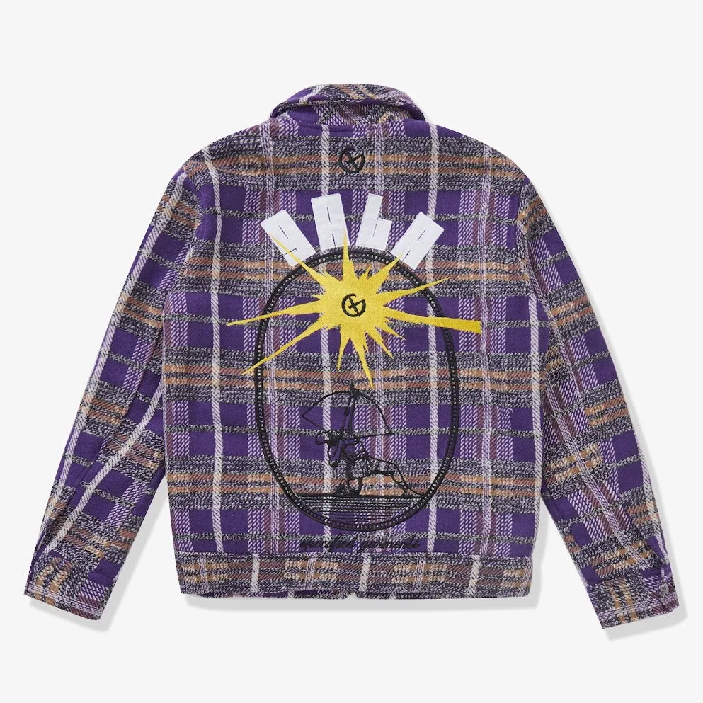 RECKONING FLANNEL JACKET (PURPLE PLAID)