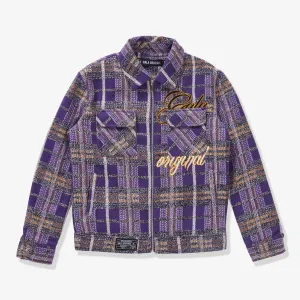 RECKONING FLANNEL JACKET (PURPLE PLAID)
