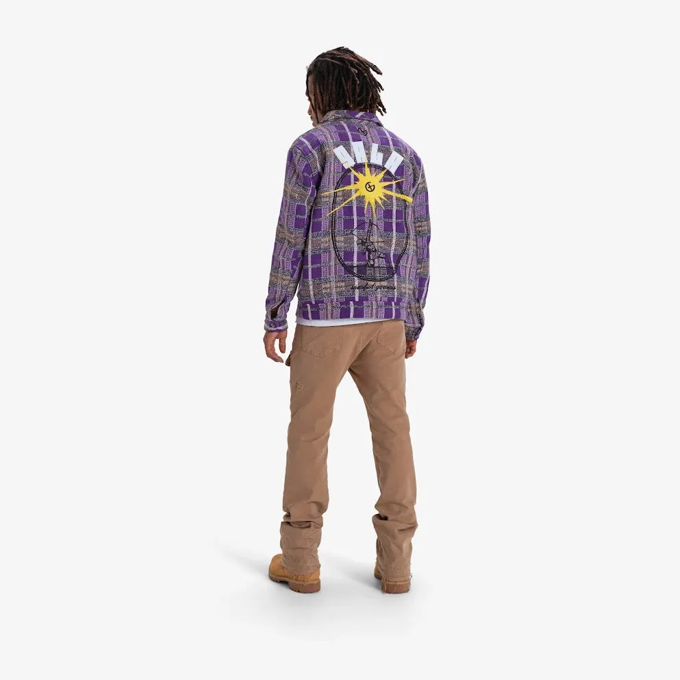 RECKONING FLANNEL JACKET (PURPLE PLAID)