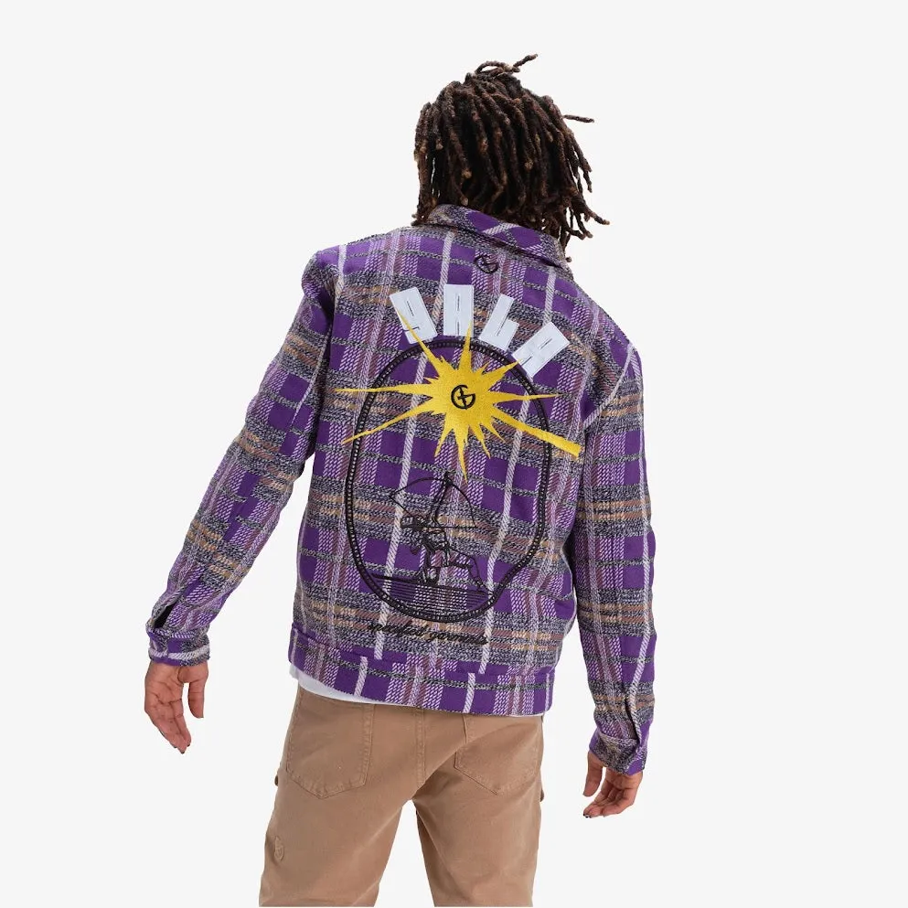 RECKONING FLANNEL JACKET (PURPLE PLAID)