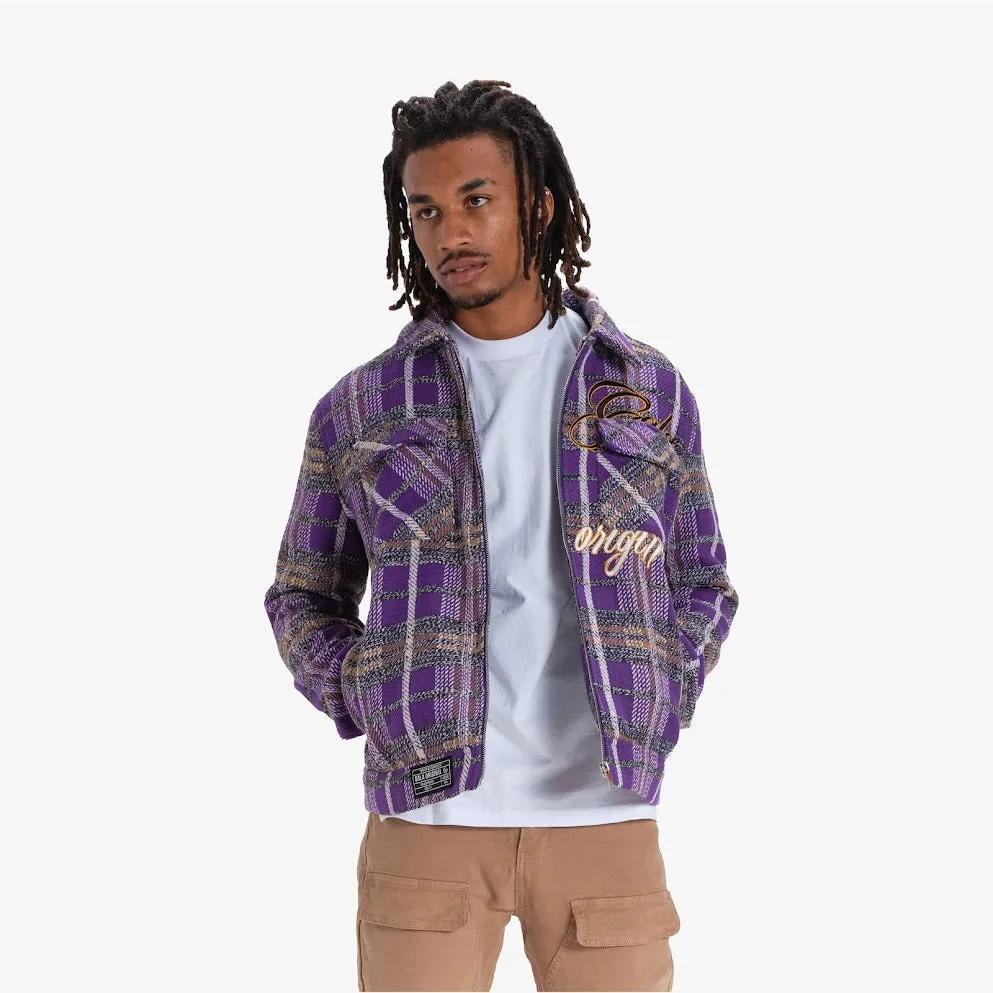 RECKONING FLANNEL JACKET (PURPLE PLAID)