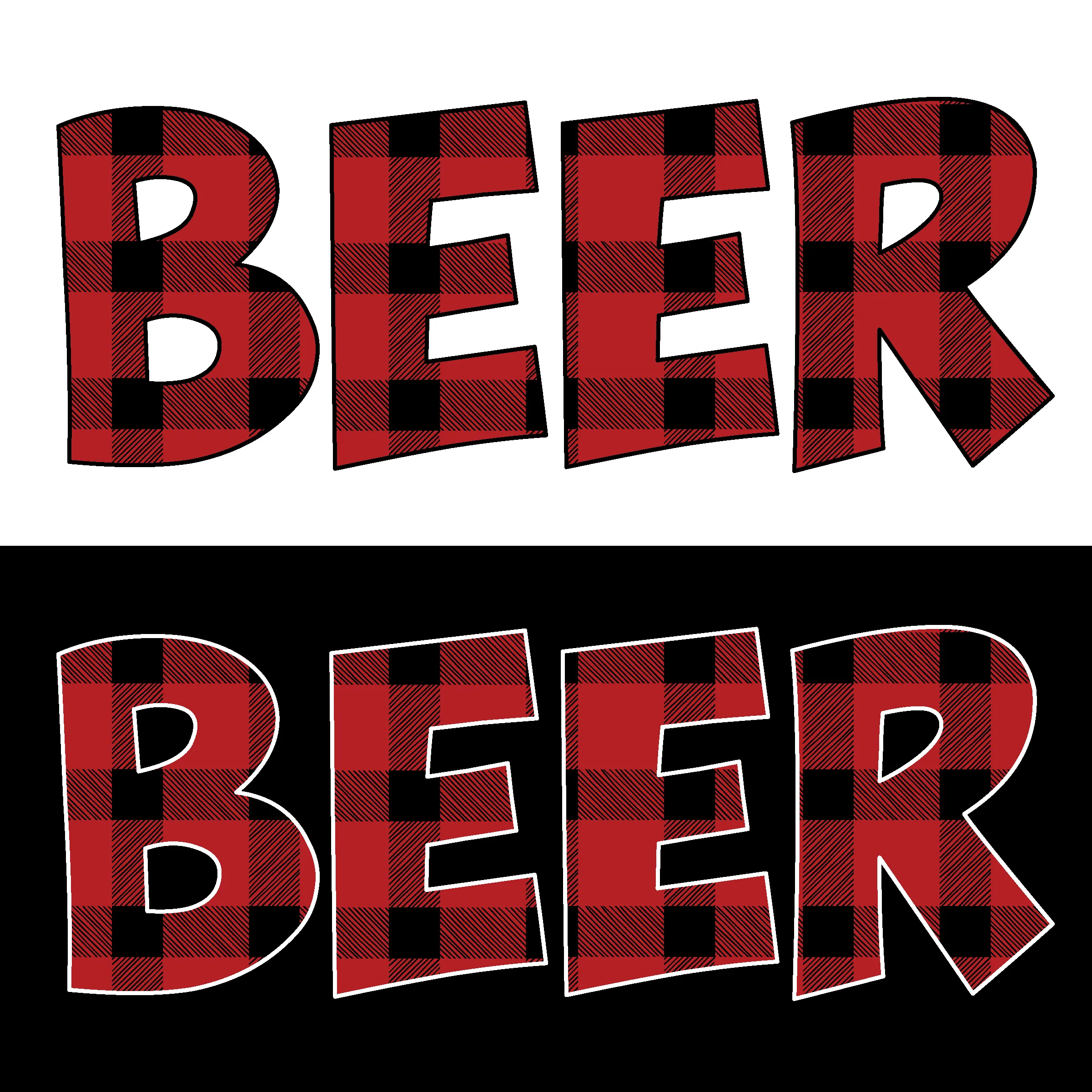 Red Buffalo Plaid Shirt | Funny Beer Shirt Short Sleeve Unisex T-shirt (5 Colors)