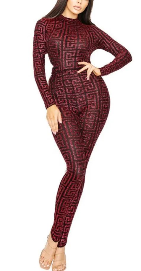 Red Monogram Jumpsuit