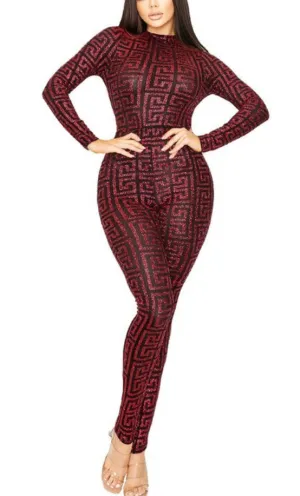 Red Monogram Jumpsuit