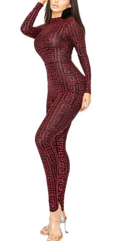 Red Monogram Jumpsuit