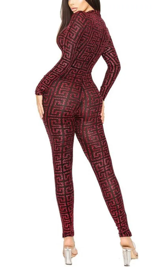 Red Monogram Jumpsuit