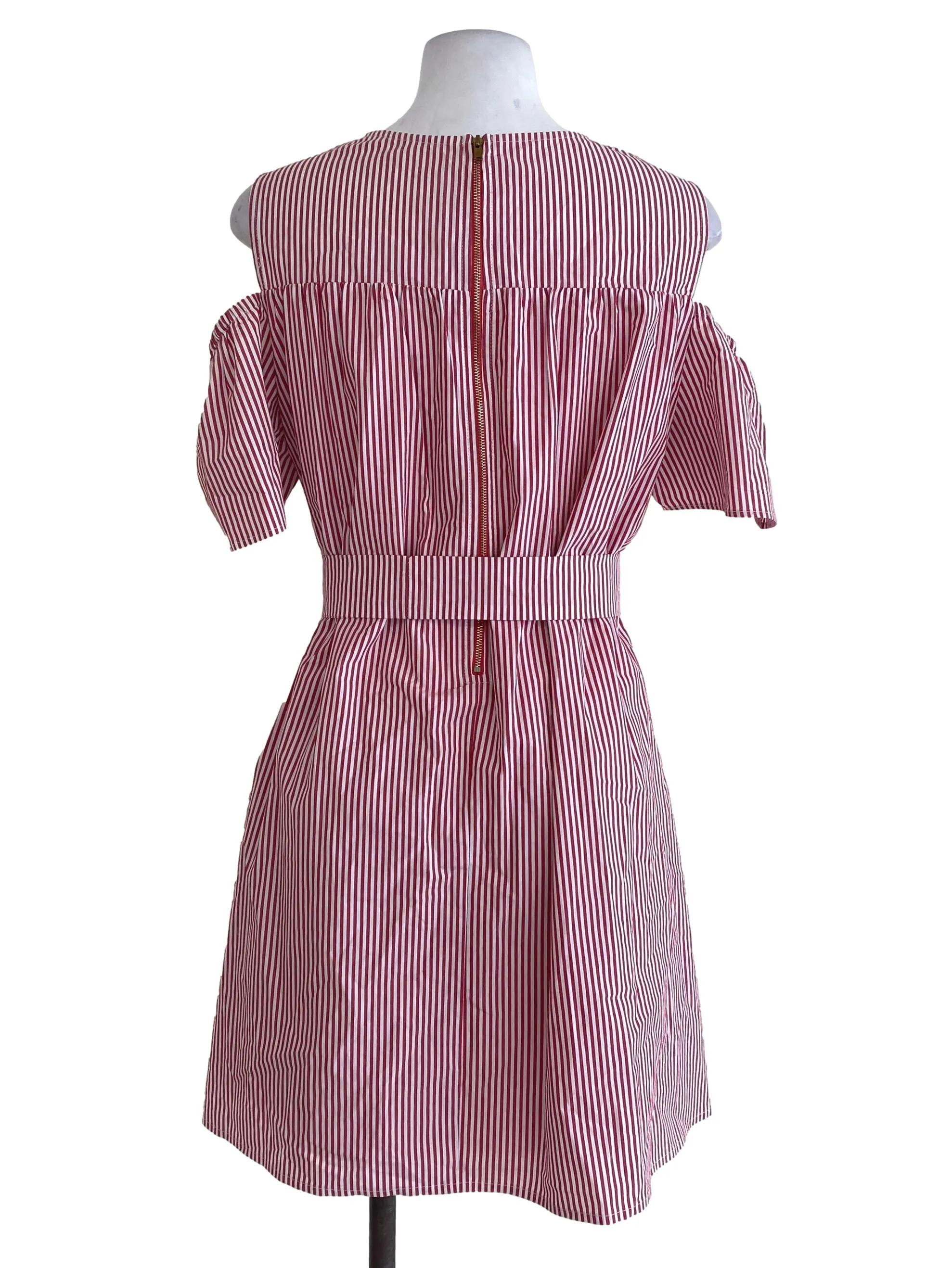 Red Striped Romper