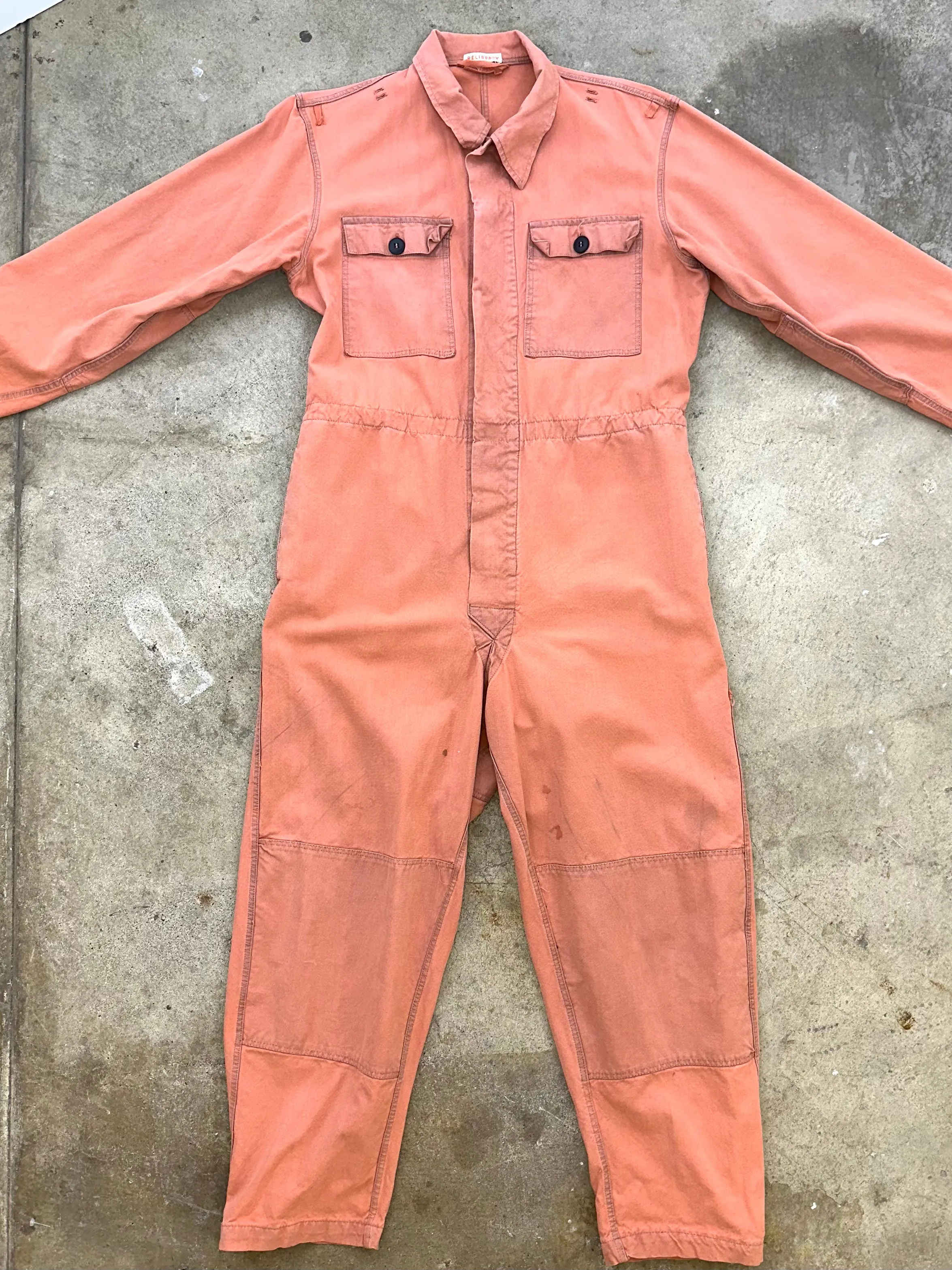 Reliquary Distressed Patchwork Coveralls