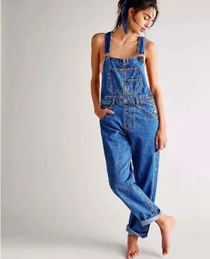 Restock Ziggy Denim Overalls Sapphire Blue