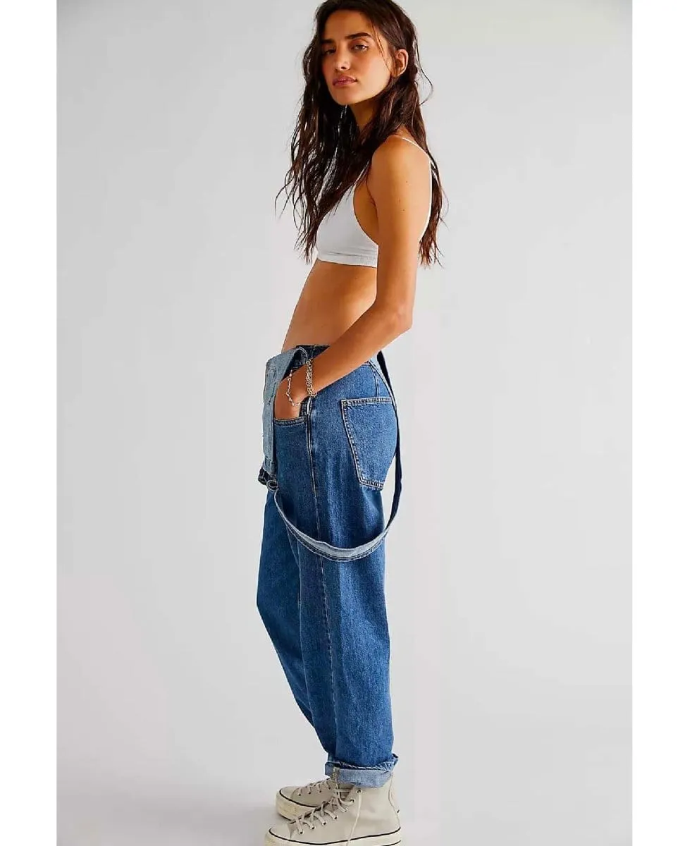 Restock Ziggy Denim Overalls Sapphire Blue