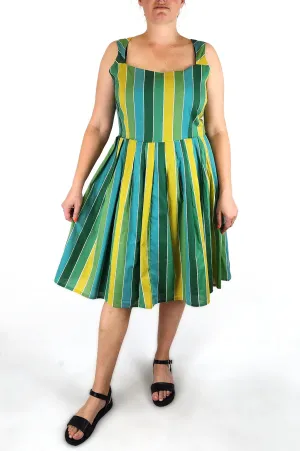 Revival striped cotton dress size 16 (as new with tags)