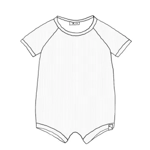 RIB KNIT - Raglan Romper