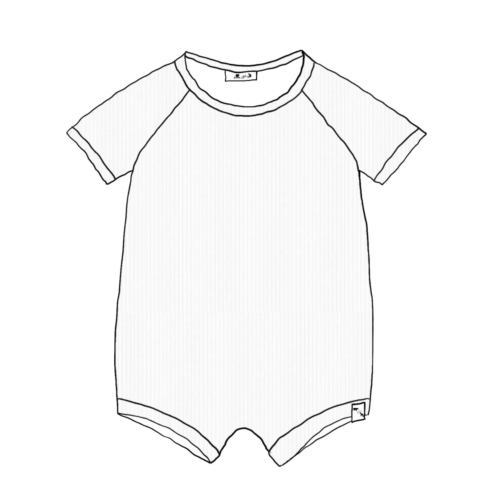 RIB KNIT - Raglan Romper
